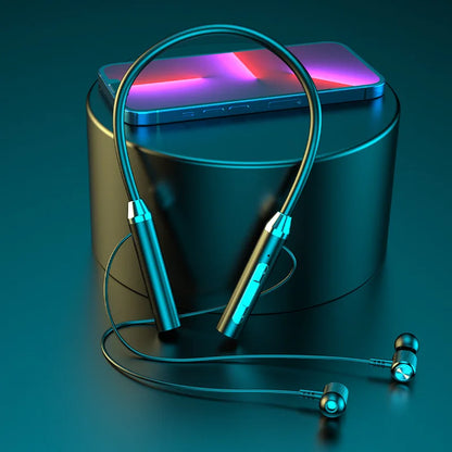Bluetooth Neckband Earphones – LED Display 🎧