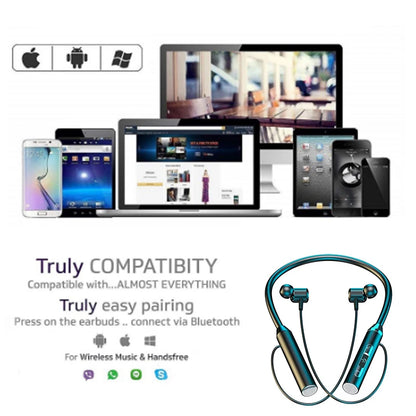 Bluetooth Neckband Earphones – LED Display 🎧