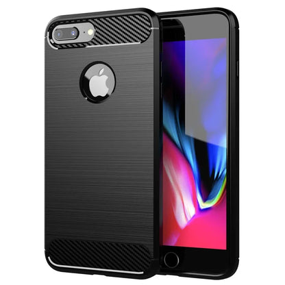 Carbon‑Fiber Texture Silicone & TPU Case — Shockproof Back Cover for iPhone 6–XR/XS Max/SE3