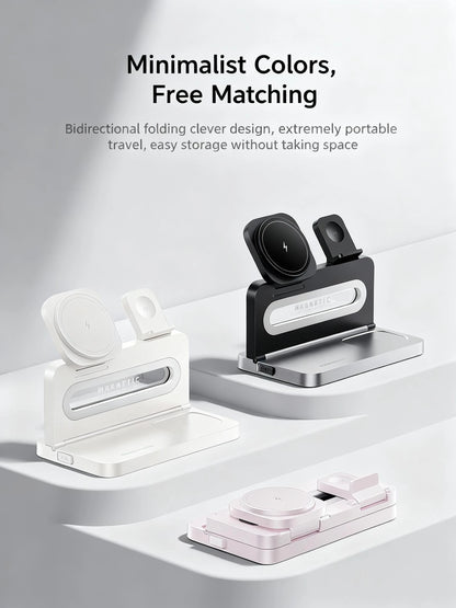 wireless 3‑in‑1 MagSafe Charger with LED Desk Lamp