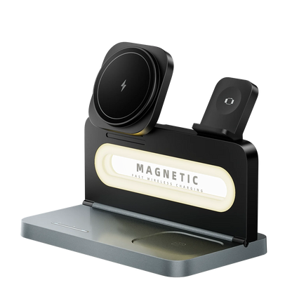 wireless 3‑in‑1 MagSafe Charger with LED Desk Lamp
