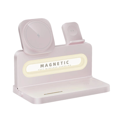 wireless 3‑in‑1 MagSafe Charger with LED Desk Lamp