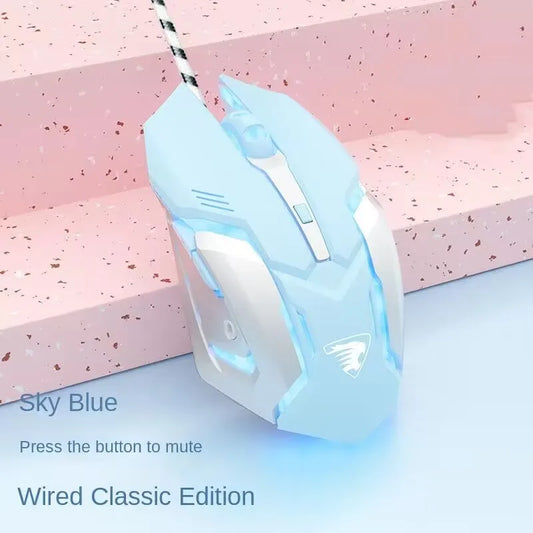 USB Wired RGB Gaming Mouse — Colorful Backlight, E‑Sports Performance