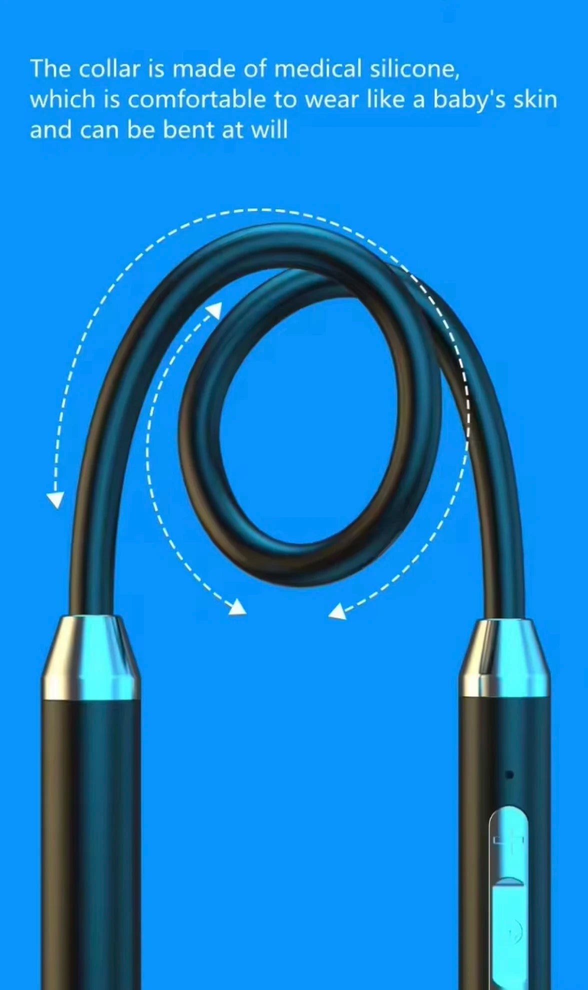 Bluetooth Neckband Earphones – LED Display 🎧