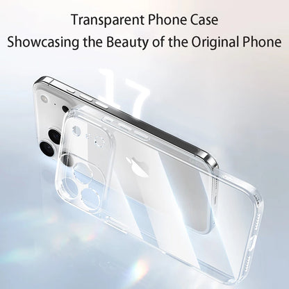 Luxury Transparent Soft TPU Case — Clear Silicone Back Cover for iPhone 17 Pro Max
