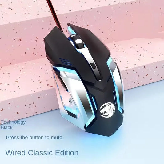 USB Wired RGB Gaming Mouse — Colorful Backlight, E‑Sports Performance