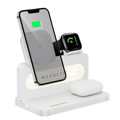 wireless 3‑in‑1 MagSafe Charger with LED Desk Lamp