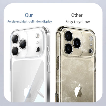 Luxury Transparent Soft TPU Case — Clear Silicone Back Cover for iPhone 17 Pro Max