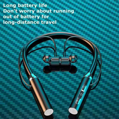 Bluetooth Neckband Earphones – LED Display 🎧