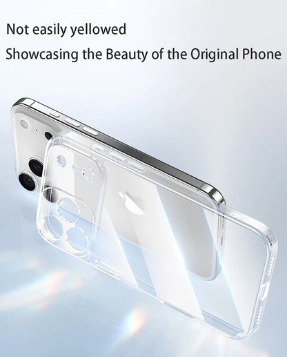Luxury Transparent Soft TPU Case — Clear Silicone Back Cover for iPhone 17 Pro Max