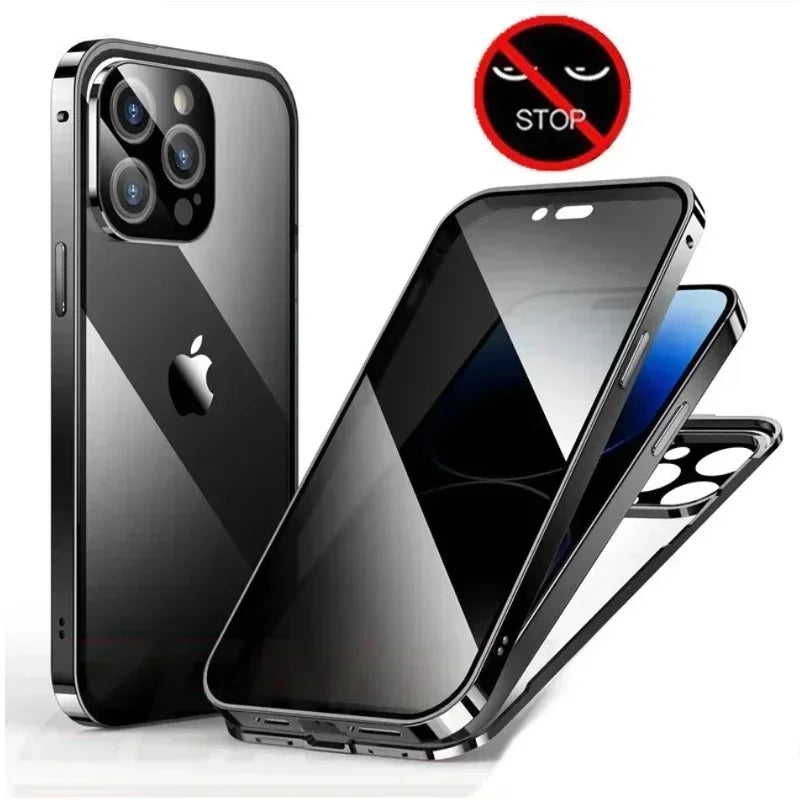 Magnetic Privacy Case – iPhone 11–16 📱